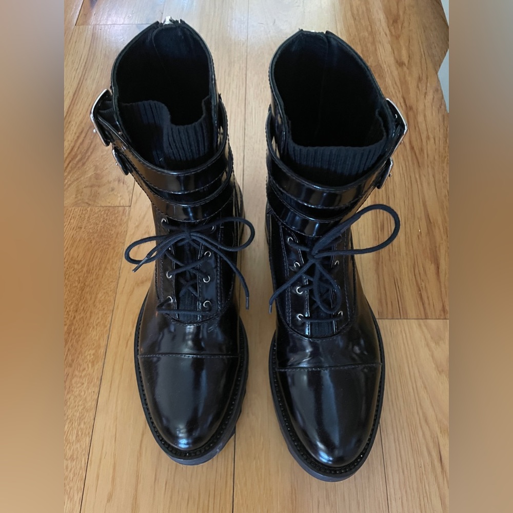 Tamara Mellon military boots almost new with box